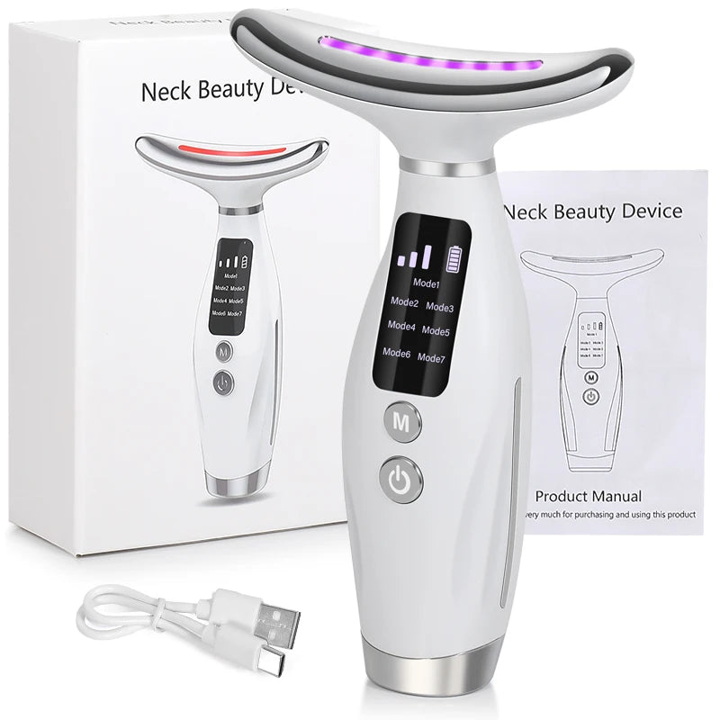 Face & Neck Lifting Massage Device – Reduces Wrinkles, Tightens Skin, and Enhances Radiance for At-Home Care